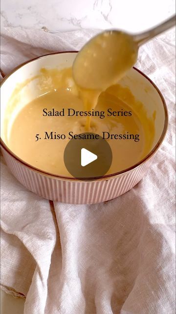 Miso Salad, Miso Salad Dressing, Japanese Dressing, Instagram Salad, White Miso Paste, Soba Noodle Salad, Soba Noodle, Miso Paste, Sesame Dressing