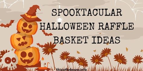 As Halloween season rolls around, the spooky spirit infects everything in its path, turning every idea into something a bit more haunting. One such ghoulishly great concept is that of Halloween raffle basket ideas — a twist on traditional gift baskets, filled with thrilling surprises to make the eerie celebration even more enjoyable. We’ve got ... <a title="10 Spooktacular Halloween Raffle Basket Ideas" class="read-more" href="https://www.thisisthebronx.info/halloween-raffle-basket-idea... Halloween Raffle Basket, Halloween Raffle Basket Ideas, Raffle Basket Ideas Fundraising, Raffle Basket Ideas, Basket Raffle, Wording Ideas, Halloween Popcorn, Halloween Gift Baskets, Halloween Basket