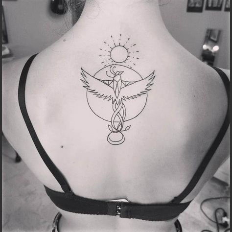 Phoenix Feather Tattoos, Phoenix Back Tattoo, Brand Tattoo, Rising Phoenix Tattoo, Fenix Tattoo, Phoenix Tattoo Feminine, Small Phoenix Tattoos, Phoenix Bird Tattoos, Bird Tattoos For Women