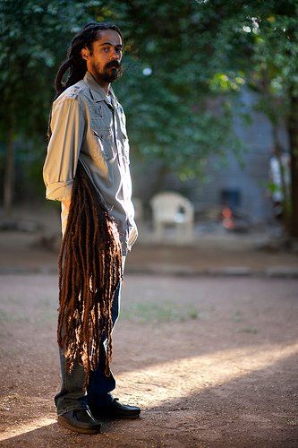 Damien "Junior Gong" Marley creating his own legacy cut from the cloth of the original Male Locs, Marley Family, Afro Hairstyles Men, Bob Marley Pictures, Rasta Man, Damian Marley, Robert Nesta, Reggae Artists, Jamaican Culture