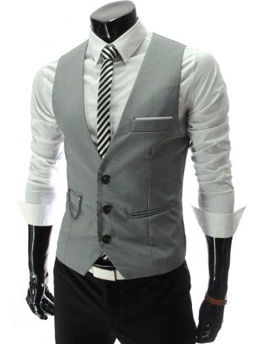 Advice for a casual cliffs wedding... - The Knot Moda Steampunk, Formal Vest, Business Jacket, Waistcoat Men, Mens Suit Vest, Slim Fit Jackets, Men Formal, Slim Fit Suit, Mens Formal