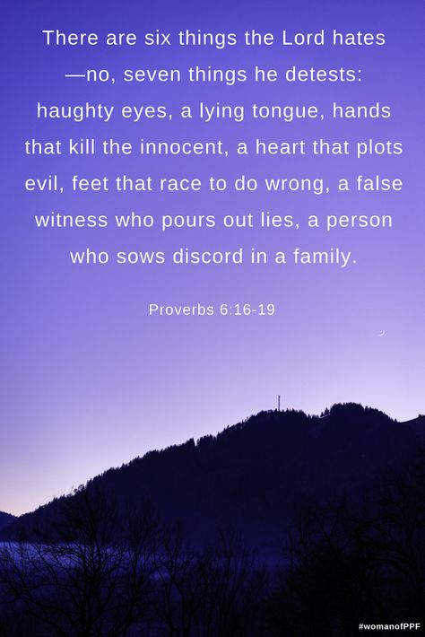 God Hates Pride, Proverbs 6:16-19, Things God Hates, False Witness, The Book Of Proverbs, Lies Quotes, Proverbs 6, Spiritual Beauty, Bible Teaching