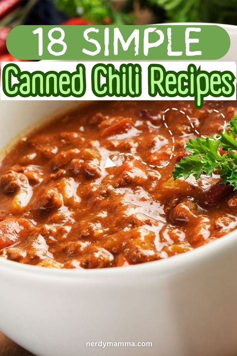 Can Chili Recipes Simple, Recipes Using Canned Chili Beans, Canned Chili Recipes Dinners, Recipes With Canned Chili, Can Chili Recipes, Canned Chili Recipes, Chili Recipies, Wolf Brand Chili, Canned Recipes