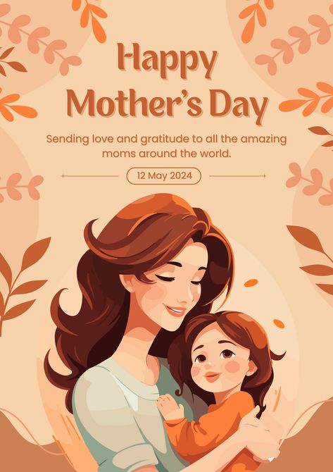 👉CLICK THE LINK TO EDIT!💻✨   Celebrate the special bond of motherhood with our heartwarming poster design template! Whether it's your own mom, a mother figure, or a friend who's a mom, this design is perfect for expressing your love and appreciation. Add your favorite photos, heartfelt messages, and meaningful quotes to make it truly personal. With Canva's easy-to-use editing tools. #MothersDay #CanvaDesign #PosterTemplate  👣 Follow us too! 🌟 @kreasicantikcanva Mothers Day Poster Design, Happy Mothers Day Poster, Mother's Day Poster, Mothers Day Poster, Heartfelt Messages, Love Posters, Poster Designs, Editing Tools, Canva Design