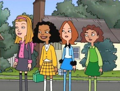 These girls are the Ashleys. | Community Post: A Definitive Ranking Of The Ashleys From Disney's "Recess" 90s Cartoon Costumes, Recess Cartoon, Cartoons Group, Best Group Halloween Costumes, Foto Cartoon, Cartoon Costumes, 90s Cartoons, Japon Illustration, 90s Cartoon