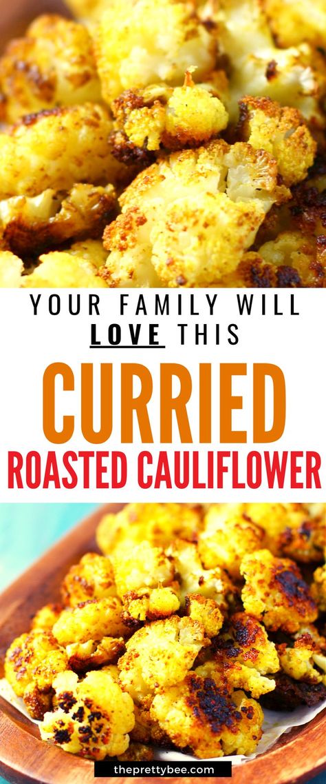 Curried Cauliflower, Carb Sides, Spicy Cauliflower, Cauliflower Puree, Nut Free Recipes, Cauliflower Curry, Baked Cauliflower, Fried Cauliflower, Vegan Healthy