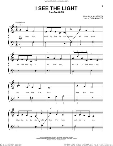 I Saw The Light, Disney Music, Piano Sheet, Piano Sheet Music, Sheet Music, Piano, Music