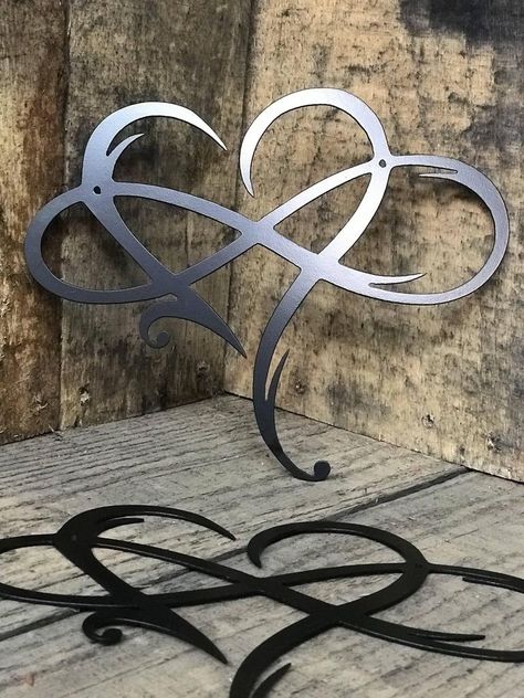 Infinity Heart – The Metal Guys Cnc Signs, Family Gallery Wall, Cnc Ideas, Wall Art Sculpture, Metal Art Decor, Laser Ideas, Infinity Tattoos, Wall Decor Metal, Metal Tree Wall Art