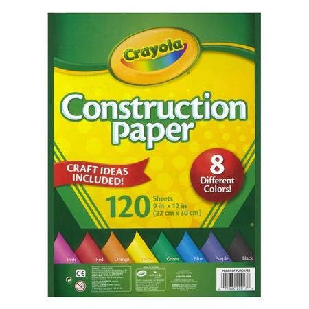 Crayola Construction Paper, 120 Sheets - Walmart.com Create Birthday Card, Construction Paper Crafts, Everyday Art, Classroom Supplies, Difficult People, Color Crafts, Fathers Day Crafts, Dollar General, Construction Paper