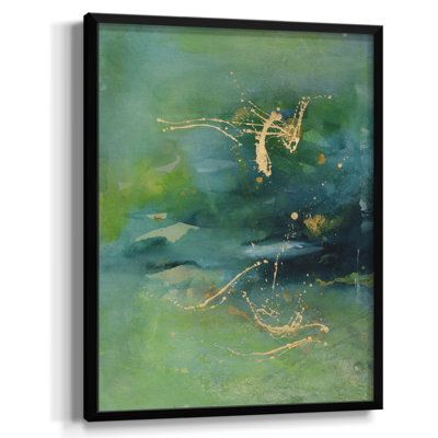 Premium framed canvas. Framed in distressed wood. Each piece is joined and assembled by hand and comes ready to hang. Plexiglass covering. Solid wood frame. Fade-resistant. | Ivy Bronx Peaceful Diptych II-Premium Framed Canvas - Ready To Hang Green 37.5 x 27.5 x 1.0 in | Home Decor | XTCB1635_88449256_97821857_97821861 | Wayfair Canada Grey Home Decor, Green Home Decor, Wood Home Decor, How To Distress Wood, Canvas Home, Bronx, Art Sur Toile, Framed Canvas, Green And Grey