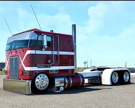 579 Peterbilt Custom, Cab Over Semi Trucks, 379 Peterbilt, Peterbilt Cabover, Demolition Derby Cars, Semi Truck Parts, Custom Peterbilt, Trucks For Sell, Maximum Overdrive