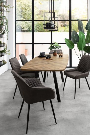 120cm Dining Table, Extending Dining Tables Uk, Next Bronx Dining Table, Oak Floor Dining Room, Dark Oak Dining Table, Dining Room Inspiration Modern, Oak Dining Table And Chairs, Apartment Dining Table, Dining Table 6 Seater