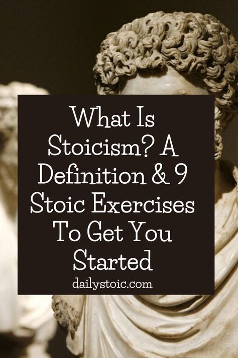 A Definition & 9 Stoic Exercises To Get You Started #dailystoic #philosophy #stoicism How To Practice Stoicism, What Is Stoicism, Body Of An Athlete Mind Of A Stoic, Stoism Quotes, Minimalism Philosophy, Stoicism Aesthetic, Stoicism Tattoo, Stoicism Wallpaper, Stoic Journal