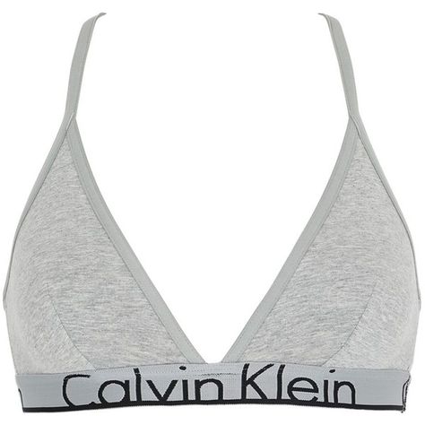 Calvin Klein Underwear Women Logo Band Cotton Jersey Triangle Bra ($41) ❤ liked on Polyvore featuring intimates, bras, bra's, lingerie, underwear, grey, calvin klein underwear, strappy lingerie, cross back bra and triangle bras Grey Bra, Calvin Klein Outfits, Top Calvin Klein, Women Logo, Bra Outfit, Calvin Klein Bra, Strappy Bra, Cute Bras, Triangle Bra