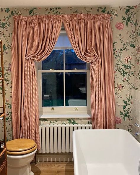 Emma Stewart Ltd on Instagram: "A sweet little pair of hand gathered Italian strung curtains to end the year. For very well behaved guests only!" Very Well, Window Treatments, Curtains