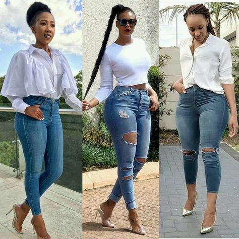 Serwaa Amihere, 30 Outfits, Women Casual Pants, Classy Work Outfits, Women Pants Casual, African Fashion Dresses, How To Look Classy, On Display, Ripped Jeans