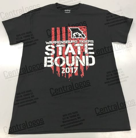 Shirts printed at Central Logos for the Warrensburg High School Wrestling Tigers. Good luck as you head to state. Wrestling State Qualifier Shirt, State Wrestling Shirts Design, Wrestling Banquet, Wrestling Logo, High School Wrestling, Wrestling Quotes, Wrestling Gift, Central Logo, Wrestling Shirt