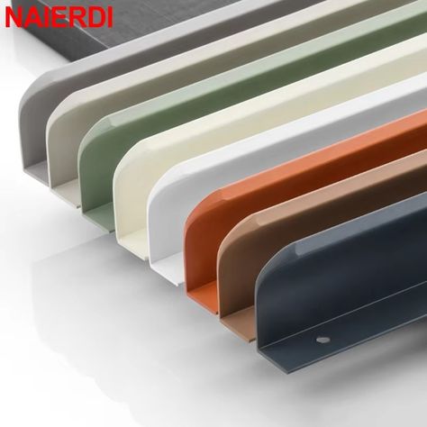 NAIERDI Morandi Color Hidden Cabinet Handle Long Aluminum Alloy Closet Furniture Handles Dresser Drawer Knob Door Pulls Hardware - AliExpress 13 Closet Furniture, Design Black Gold, Hidden Cabinet, Morandi Color, Dresser Drawer Knobs, Dresser Drawer, Drawer Knob, Cabinet Handle, Furniture Handles