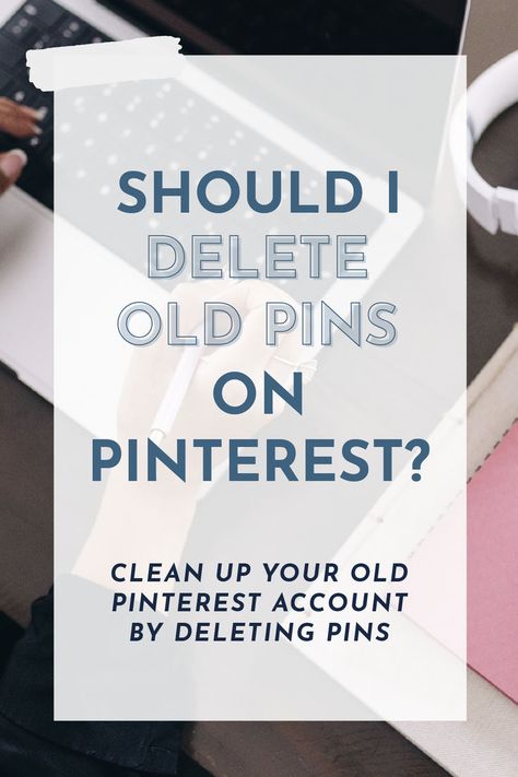 Should you delete old Pins from your Pinterest account? How do you delete a Pinterest Pin? I am breaking down how to delete a Pin from a Board in my latest blog post. Also learn if you should be cleaning up Pins, deleting dead links or optimizing the content on your account. Head to the blog to learn more about this Pinterest strategy #marketing #socialmedia #pinterestmarketing Delete A Pin, Pinterest Tutorial, Delete Pin, Pinterest Tutorials, Business Pinterest, Iphone Info, Learn Pinterest, Pinterest Expert, Pinterest Hacks