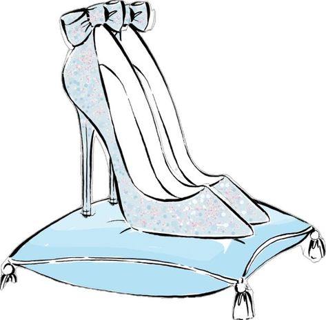 Cinderella Shoes Drawing, Shoe Art Drawing, Stuff Drawing, Chinese Fancy Dress, Megan Hess, Camille Claudel, Cinderella Shoes, Disney Sticker, Shoes Drawing