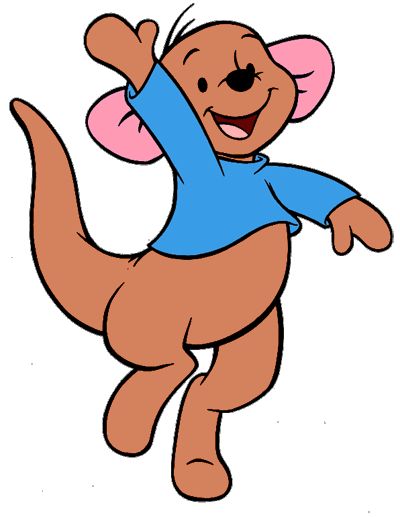 Kanga and Roo Clip Art | Disney Clip Art Galore Kanga And Roo, Cartoon Drawing, Cartoon Character, Winnie The Pooh, To Draw, Pink, Blue