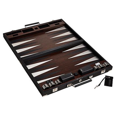 Sutton Backgammon Set, Black/Multi Father Gifts, Leather Key Holder, Backgammon Set, Classic Board Games, Men Gifts, Travel Games, Leather Keyring, Camping Crafts, Game Board