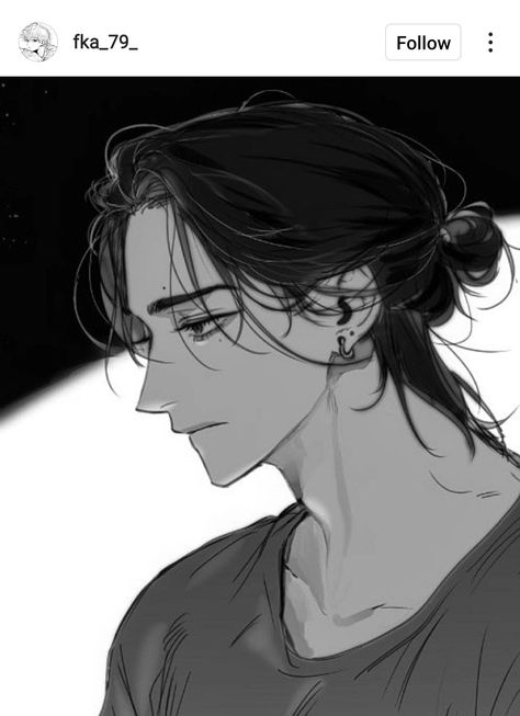 Pfp Male Drawing, Dark Hair Boy, Drawing Black Hair, Pfp Male, Long Hair Drawing, Black Hair Anime Guy, Guys With Black Hair, Anime Boy Long Hair, Male Drawing