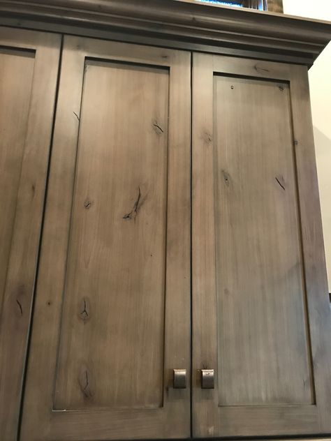 Gunsmoke Kitchen Cabinets, Ski Cabin, Kitchen Confidential, House Remodel, Grey Wash, House Inspo, Dream Kitchen, Future House, Cabinet Hardware