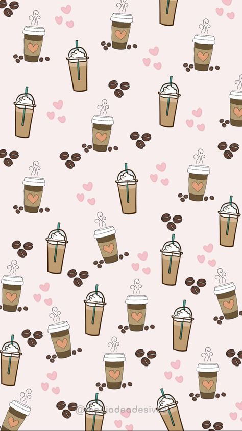 Pink Coffee Wallpaper, Coffee Wallpaper Iphone, Starbucks Wallpaper, Tea Wallpaper, Pink Coffee Cups, Pastel Color Background, Happy Anniversary Cards, Vintage Flowers Wallpaper, Iconic Wallpaper