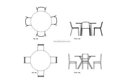 circular dining tables min Pool Houses Plans, Dining Table Plans, House Plans Design, Sitting Arrangement, Floor Plans House, Plan Elevation, Modern Reception Desk, One Storey House, Circular Dining Table