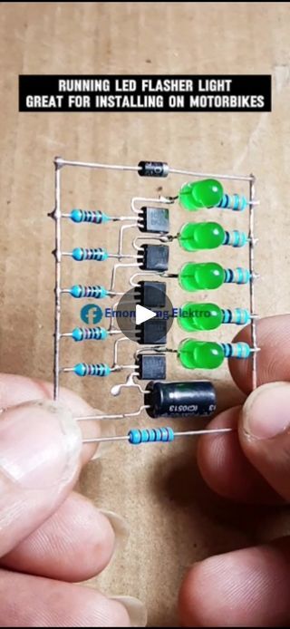 770K views · 6.5K reactions | A simple LED turn signal flasher circuit can be used to modify motorbike turn signal flashers to make them more attractive

#electronic #flasher #led #turnsignal
#modify #simple #circuit #variation
#tutorials #guide #solution #service | Emonk Emg Elektro | Emonk Emg Elektro · Original audio Simple Electronic Circuits, Electronic Circuit Design, Simple Circuit, Electronic Circuit, Circuit Design, Electronics Circuit, Ham Radio, Electronics Projects, Turn Signal