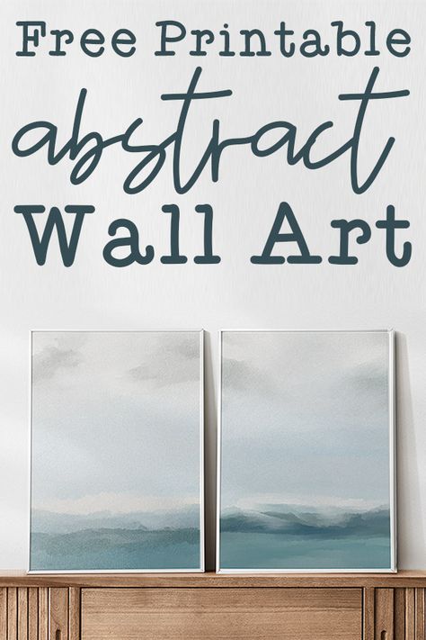 Get two free abstract wall art prints. These two prints are designed to look like abstract ocean canvases. You can download them for free. Large print resolution. Free wall art is an inexpensive way to update your decor. #wallart #freeprintables Free Large Printable Wall Art, Modern Wall Art Prints Free Printables, Free Coastal Printables, Free Printable Abstract Wall Art, Airbnb Wall Art, Diy Coastal Wall Art, Free Prints For Walls, Free Abstract Art Printables, Printable Wall Art Bedroom Free Prints