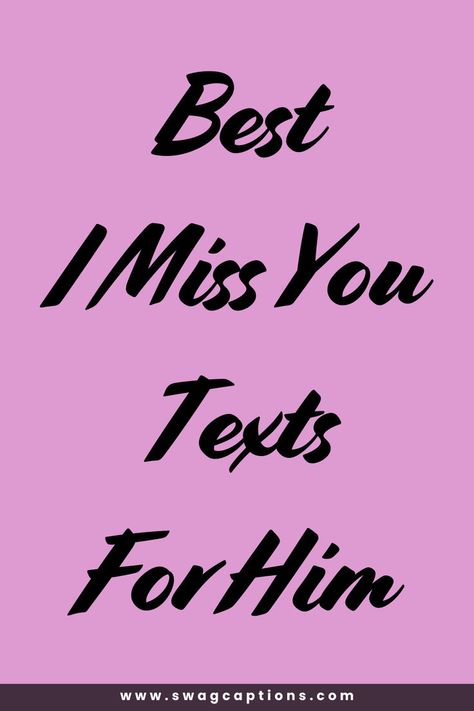 Looking for the perfect words to let him know you miss him? Check out our collection of Best I Miss You Texts For Him to express your feelings in a heartfelt way. Whether you're in a long-distance relationship or just apart for a short while, these sweet and thoughtful messages will remind him of how much you care. From romantic and flirty texts to deep and emotional ones, find the ideal way to say "I miss you" and make him feel special. Texts To Send Your Boyfriend, Missing You Quotes For Him Distance, Thinking Of You Quotes For Him, Cute Miss You, I Miss You Messages, I Miss You Text, Love Paragraph, Message Ideas, Miss You Text