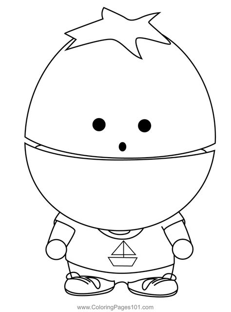 Ike Broflovski South Park Coloring Page South Park Coloring Pages, South Park Tattoo, Goth Kids, Toy Story Alien, Kitty Coloring, Small Canvas Art, Punch Needle Embroidery, Small Canvas, Mandala Coloring Pages