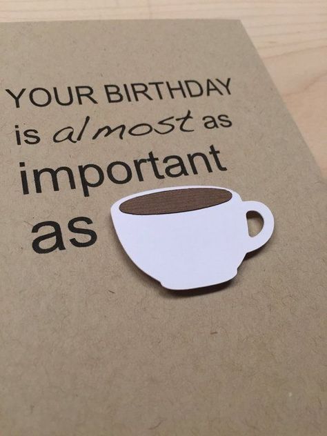 Handlettering Happy Birthday, Happy Bday Wishes, 39 Birthday, Happy Birthday Coffee, 50th Birthday Party Ideas For Men, Coffee Lover Quotes, Coffee Birthday, Free Happy Birthday Cards, Coffee Sayings