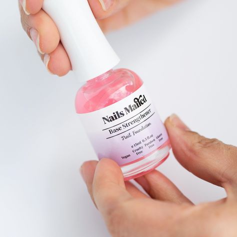 Our base strengthener acts as a base coat, nail ridge filler and nail strengthener. It helps to prevent natural nails from peeling, and fills ridges for a smoother manicure. Helps with brittle nails! Our base strengthener nourishes your nails for long term nail health. Wondering how to strengthen nails, look no further Nail Ridges, Nail Infection, Fungal Nail, Nails Today, Nail Oil, Brittle Nails, Nail Growth, Nail Strengthener, Nail Fungus