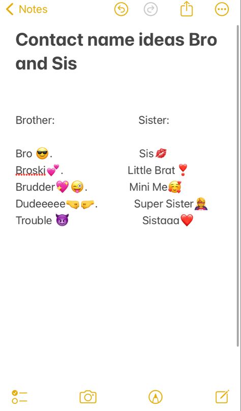 Sis Contact Names, Contact Names For Brother, Gc Names, Sis And Bro, Contact Names, Acoustic Music, Music, Quick Saves