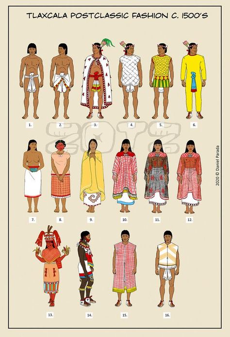 Mayan Outfit, Ancient Mayan Clothing, Mayan Clothing, Aztec Clothing, Ancient Aztecs, Art Character Design, Historical Artwork, Ancient Mayan, Aztec Fashion