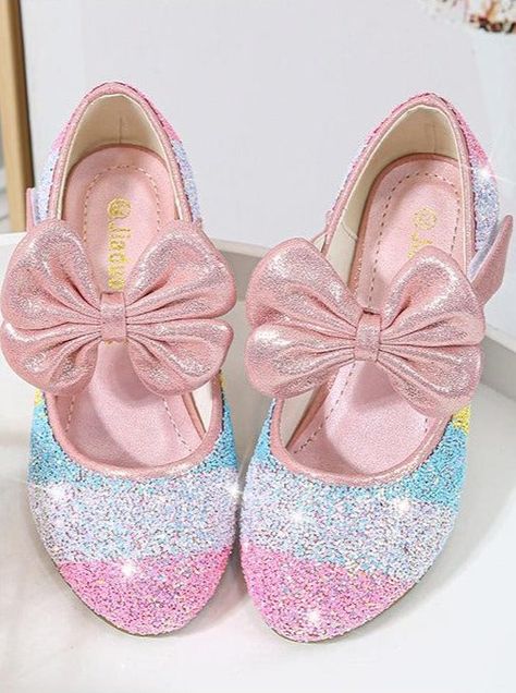 Princess Tutu Costumes, Girls High Heels, Girls Dress Shoes, Unicorn Costume, Sparkle Shoes, Girls Flats, Unicorn Headband, Glitter Heels, Crystal Shoes