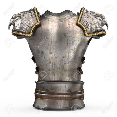 Medieval armor on the body in the style of a lion with large shoulder pads on an isolated white background Stock Photo - 79762372 Bow Drawing, Armor Drawing, Ancient Armor, Arm Armor, Medieval Armor, Armor Concept, A Lion, Sorel Winter Boot, Dark Souls