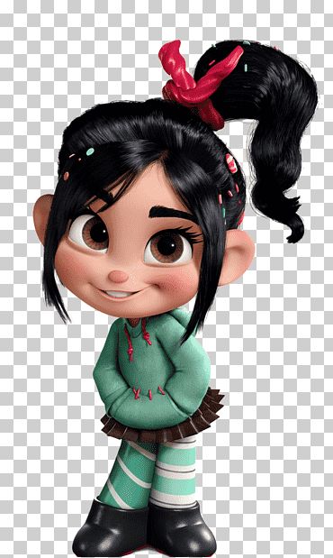 Vanellope Von Schweetz, Wreck It Ralph, Cartoon Characters, Black Hair, Disney, Hair, Black