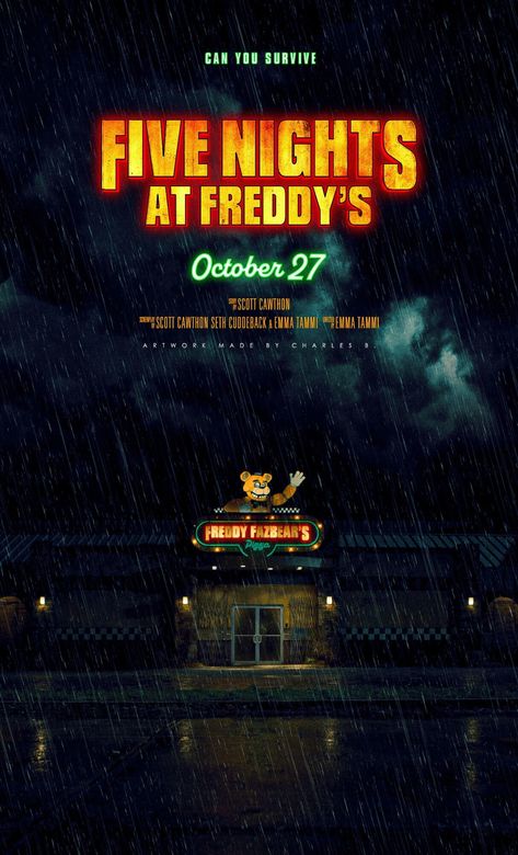 The Fnaf Movie, Fnaf Movie Wallpaper, Fnaf Movie Poster, Five Nights At Freddy's Poster, Fnaf Wallpapers Iphone, Fnaf Poster, Five Nights At Freddy's Movie, Fnaf Edit, Freddy Movie