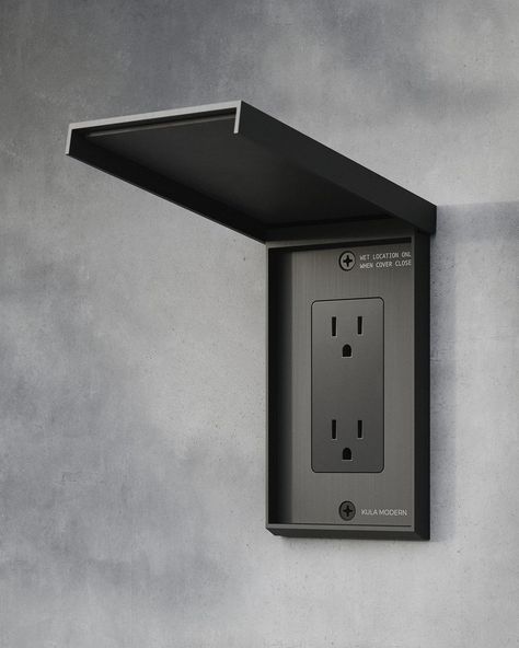 Our minimalist vertical outlet cover is now in stock and ready to ship two two colors: Brushed Black Nickel & Matte White | Instagram Two Two, Outlet Cover, Electrical Outlets, Outlet Covers, House Exterior, Building A House, Modern House, Outlet, Modern Design