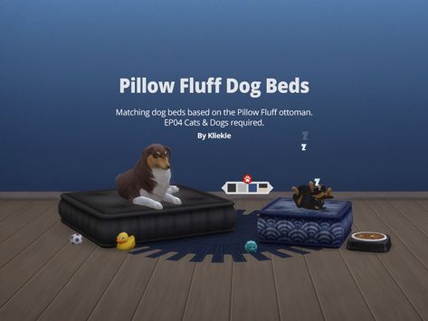 Matching pet beds based on the Pillow Fluff ottoman from city living (Not required). 4 swatches.  Found in TSR Category 'Sims 4 Pets' Sims 4 Cc Dog Furniture, Sims 4 Mm Pet Cc, Sims 4 Cc Cats And Dogs Mod, Sims 4 Cc Cats And Dogs Patreon, Sims 4 Cc Maxis Match Cats And Dogs, Sims 4 Cc Maxis Match Pets, Sims 4 Cc Cats And Dogs Furniture, Dog Bed Sims 4 Cc, Ts4 Dog Cc