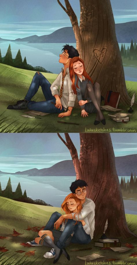 Harry Potter Ginny, Harry And Ginny, Harry Potter Stories, Harry Potter Illustrations, Buku Harry Potter, Harry Potter Feels, Harry Potter Images, Images Harry Potter, Harry Potter Artwork