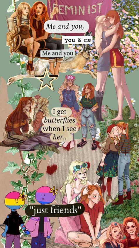 #linny #lunaandginny #lunalovegood #ginnyweasley Luna Ginny Fanart, Luna Lovegood X Ginny Weasley, Luna And Ginny Ship, Ginny And Luna Fanart, Linny Aesthetic, Ginny X Luna Fanart, Ginny Weasley And Luna Lovegood, Luna X Ginny, Linny Fanart