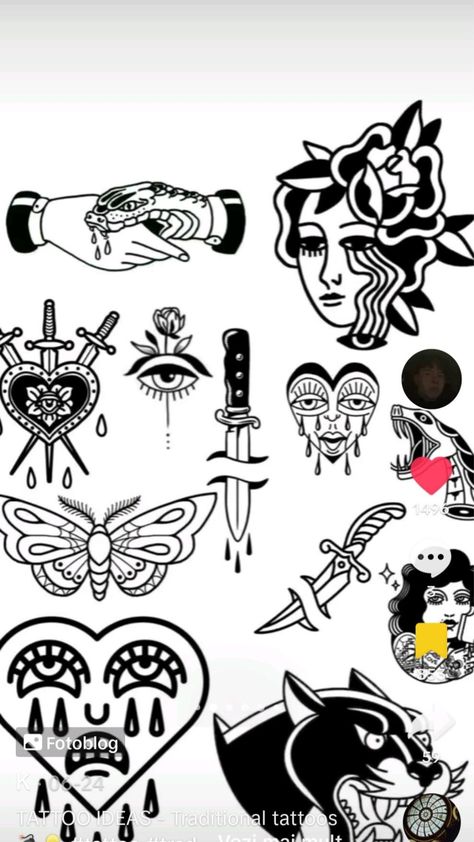 Animal Patchwork Tattoo, Traditional Tattoo Stencils, Traditional Tattoo Drawings, Patchwork Tattoos, Tato Flash, Tato Tradisional, Traditional Black Tattoo, Traditional Tattoo Old School, Tattoo Practice