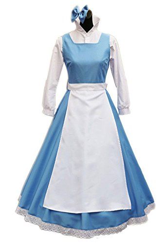 Blue Maid Dress, Women Costume Ideas, Belle Blue Dress Costume, Fly Costume, Maid Fancy Dress, Belle Blue Dress, Blue Dress Costume, Bella Disney, Polar Plunge