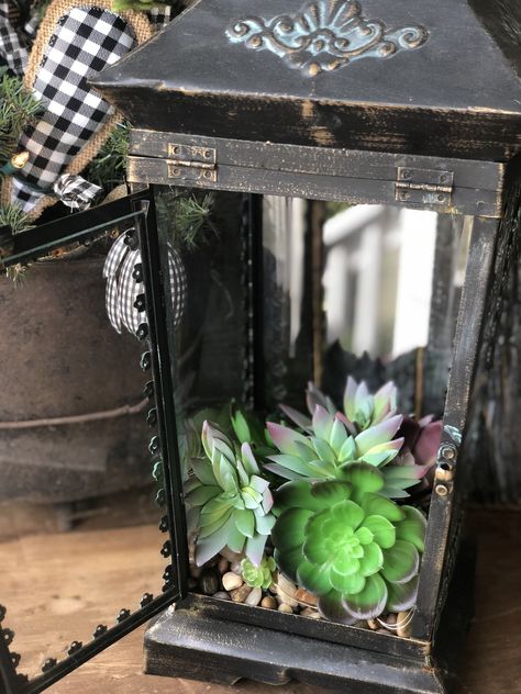 There are so many different items you can add to the inside of a lantern. Lantern Repurpose Ideas, Lantern Fillers Ideas, Bathroom Lantern Decor, Latern Ideas For Home, Lanterns In Garden, Decorate A Lantern Ideas, Decorate Lanterns Ideas Metal, Decorating Inside Lanterns, How To Decorate Inside A Lantern