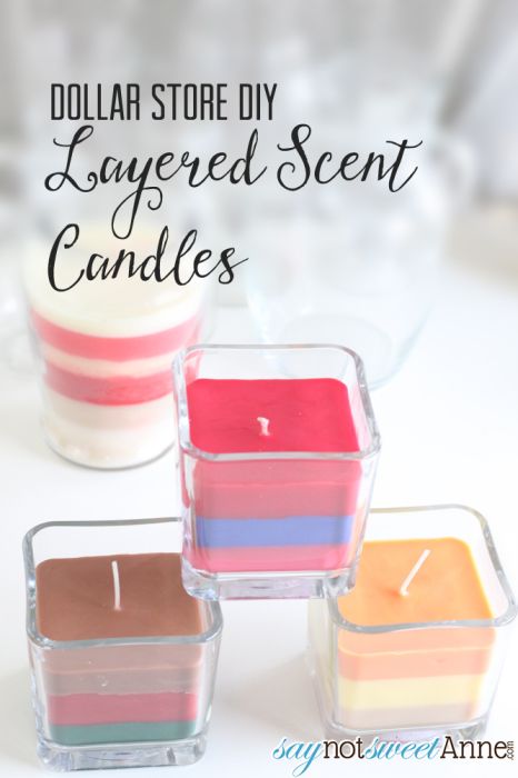 Diy Wedding Presents, Types Of Candles, Layered Candles, Candle Making Equipment, Expensive Candles, Dollar Store Candles, Diy Scent, Homemade Scented Candles, Making Candles Diy